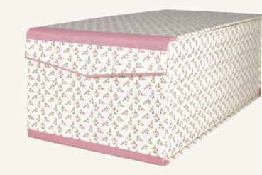 "Zenzi" pink photo box, box with three compartments for pictures, solid craftsmanship